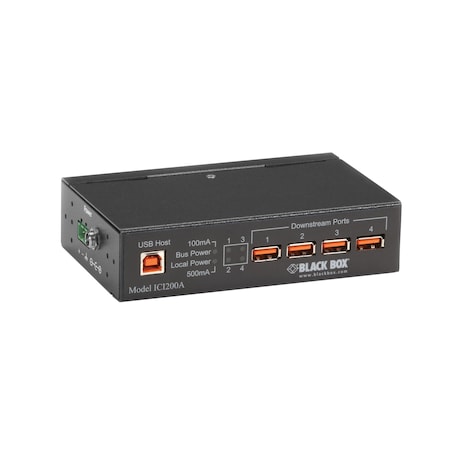 BLACK BOX Industrial Grade 4 Port Usb Hub ICI200A